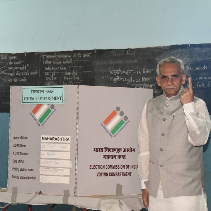 मुंबादेवी मतदारसंघाचे उमेदवार अमीन पटेल यांनीही मतदानाचा हक्क बजावला.