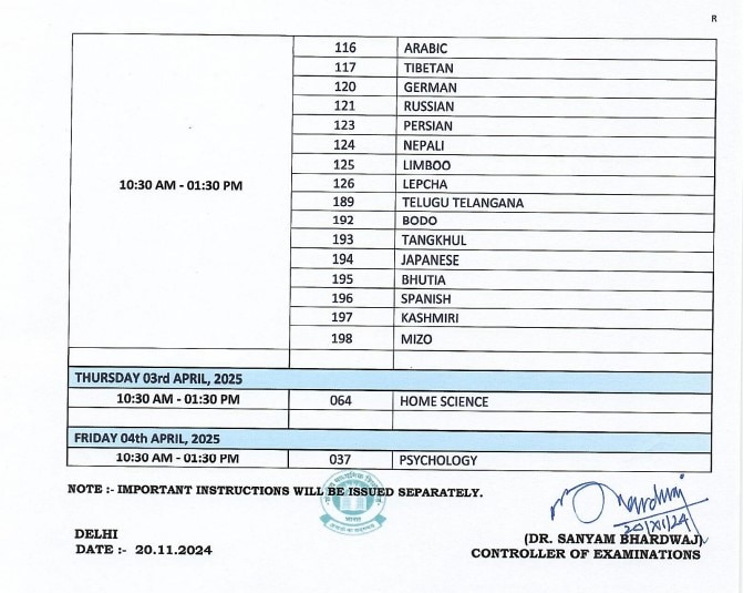 CBSE Releases Date Sheet For Class X and XII, Exams To Begin From Feb 15. Check Full Schedule Here