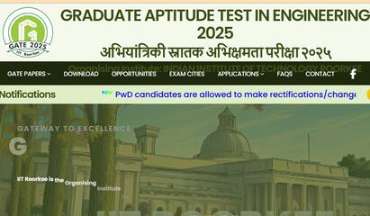 GATE 2025: Application Correction Window Closes Today Nov 20, Check Details GATE 2025: பொறியியல் கேட் தேர்வு எழுதுபவர்களா?- இதைச் செய்ய இன்றே கடைசி!