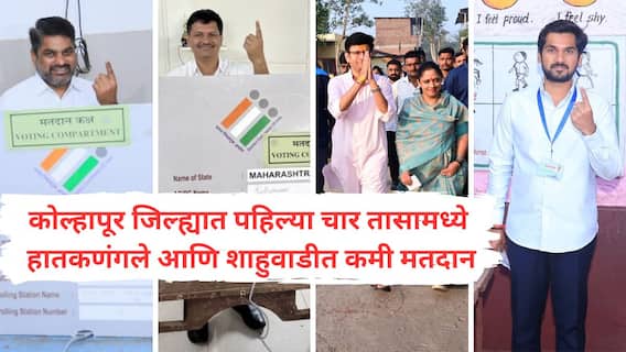Kolhapur District Assembly Constituency : कोल्हापूर जिल्ह्यात पहिल्या चार तासात करवीर अन् राधानगरीत मतदानाचा वेग वाढला; दक्षिण,उत्तर अन् कागलमध्ये काय घडतंय?