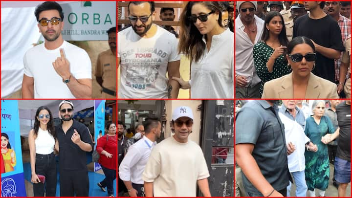 Support for Maharashtra Elections 2024 was held in Mumbai on 20th November. During this, many actors like Shahrukh Khan and family, Ranbir Kapoor, Kareena Kapoor and Saif Ali Khan were seen.