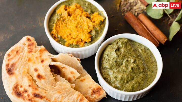 तड़के जो आपने तैयार किया है उसे साग में डालकर उसे अच्छे से मिक्स करें और फिर उसमें ऊपर से अदरक से गार्निश करें.