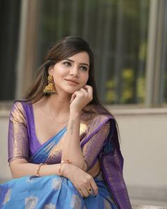 Aashu Reddy : అచ్చమైన తెలుగమ్మాయిలాగా మారిన అషూరెడ్డి.. ట్రెడీషనల్​ లుక్​లో అందంగా ఉందిగా