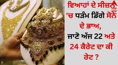 ਵਿਆਹਾਂ ਦੇ ਸੀਜ਼ਨ 'ਚ ਧੜੰਮ ਡਿੱਗੇ ਸੋਨੇ ਦੇ ਭਾਅ, ਜਾਣੋ ਅੱਜ 22 ਅਤੇ 24 ਕੈਰੇਟ ਦਾ ਕੀ ਰੇਟ ?