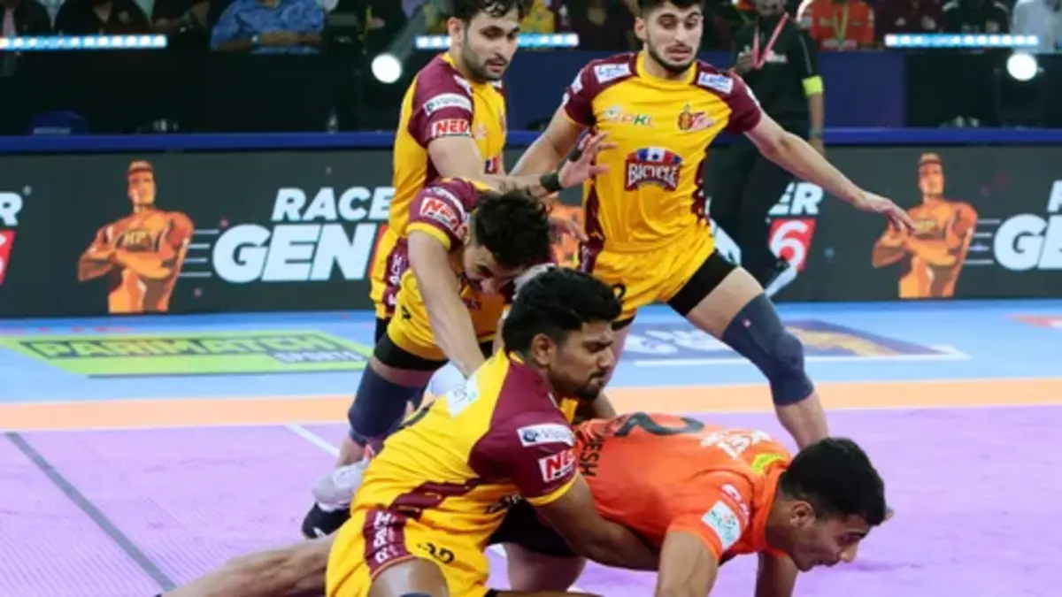 PKL Season 11: Telugu Titans Stun U Mumba In Low-Scoring Thriller At Noida