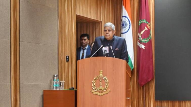 Vice President of India Jagdeep Dhankhar Drawing Attention To Bharat's Ancient Wisdom இந்தியா உலகின் ஆன்மீகத் தலைநகரம், தெய்வீகத்தின் தொட்டில்.!  குடியரசுத் துணைத் தலைவர் அதிரடி பேச்சு.!