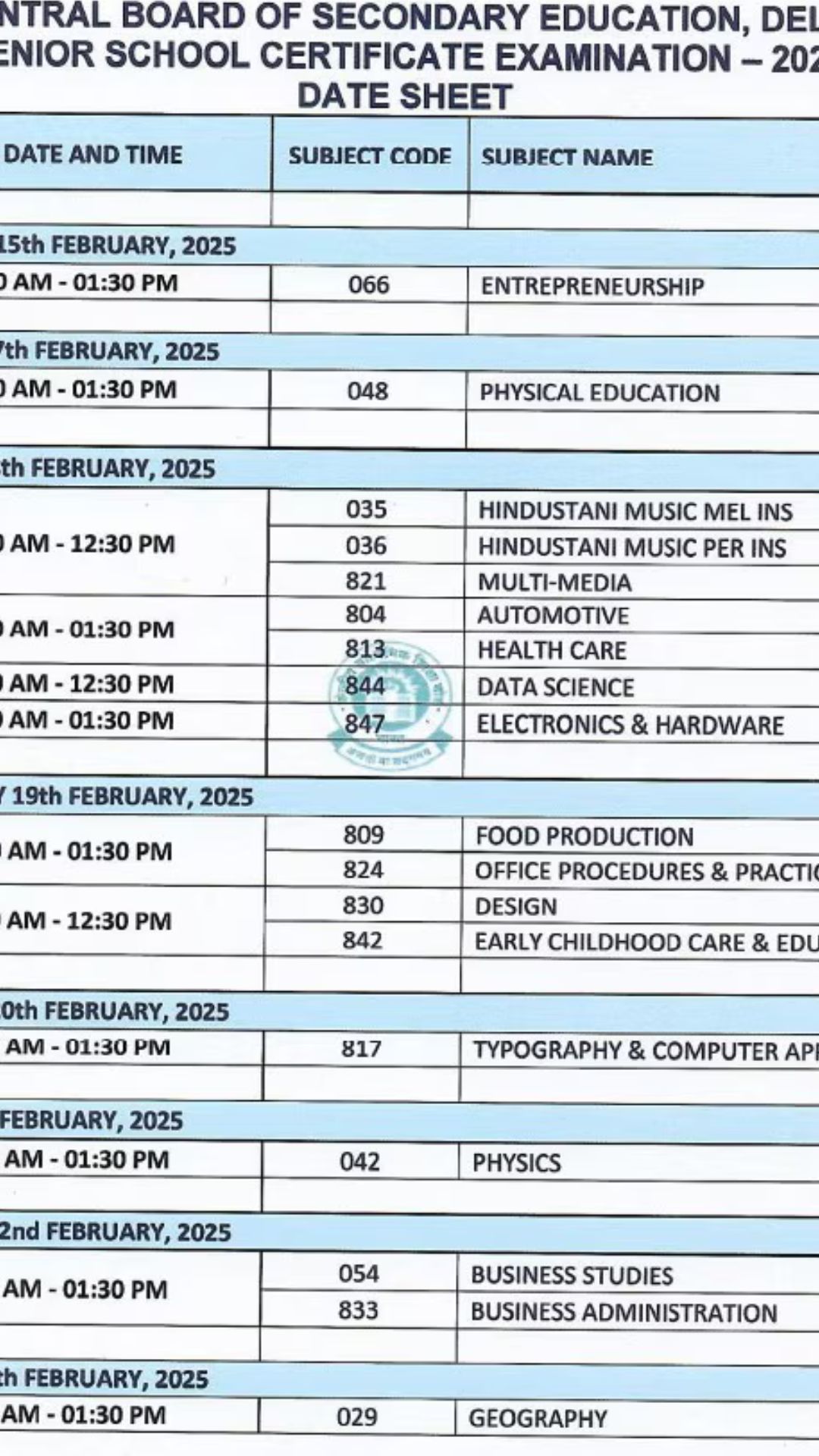 CBSE Exam Schedule: வந்தாச்சு அறிவிப்பு - சிபிஎஸ்இ 10, 12ம் வகுப்பு பொதுத்தேர்வு அட்டவணை வெளியீடு - முழு விவரம் இதோ..!