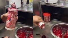 सावधान! अनार के जूस में मिलाया जा रहा है लाल रंग, बस्ती से सामने आया मिलावट का वीडियो