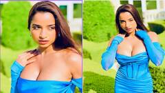 Pooja Bhalekar Photos: બ્લૂ ઓફ શોલ્ડર ડ્રેસમાં પૂજા ભાલેકરે કેમેરા સામે આપ્યા બોલ્ડ પોઝ