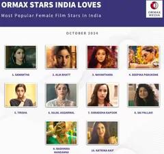 લોકપ્રિયતામાં આલિયા-દીપિકાને પણ પાછળ છોડી નંબર વન એક્ટ્રેસ બની સાઉથની આ અભિનેત્રી