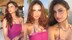 पिंक बिकिनी में सनसेट के सामने पलक तिवारी ने दिए सिजलिंग पोज, तस्वीरों ने बढ़ाया इंटरनेट का पारा