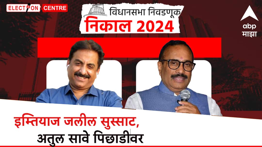 Maharashtra Assembly Election Results 2024: औरंगाबाद पूर्वमध्ये MIM चा बोलबाला, भाजपाच्या अतुल सावेंना फक्त 216 मतं, इम्तियाज जलील सुस्साट! Maharashtra Assembly Election Results 2024 Marathwada Region Aurangabad East Imtiyaj Jaleel vs Atul save BJP Congress Shivsena NCP Maharashtra Assembly Election Results 2024: औरंगाबाद पूर्वमध्ये MIM चा बोलबाला, भाजपाच्या अतुल सावेंना फक्त 216 मतं, इम्तियाज जलील सुस्साट!
