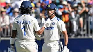 Yashasvi Jaiswal KL Rahul put IND in driver seat with 218-run lead at stumps India vs Australia 1st Test Marathi News