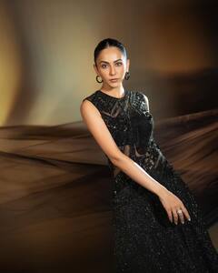 Glam Queen: Rakul Preet Singh Is A Sight To Behold In Black Falguni Shane Peacock Dress