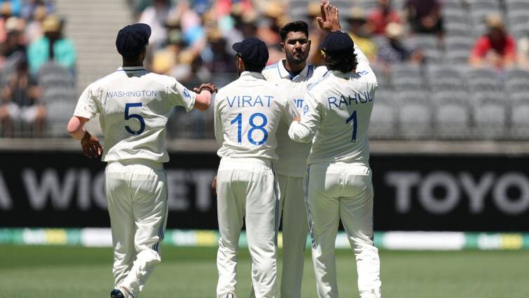 IND vs AUS Australia all out for 104 runs in the first innings Bumrah takes 5 wickets IND vs AUS: પ્રથમ ઈનિંગમાં ઓસ્ટ્રેલીયા 104 રનમાં ઓલ આઉટ, બુમરાહની 5 વિકેટ