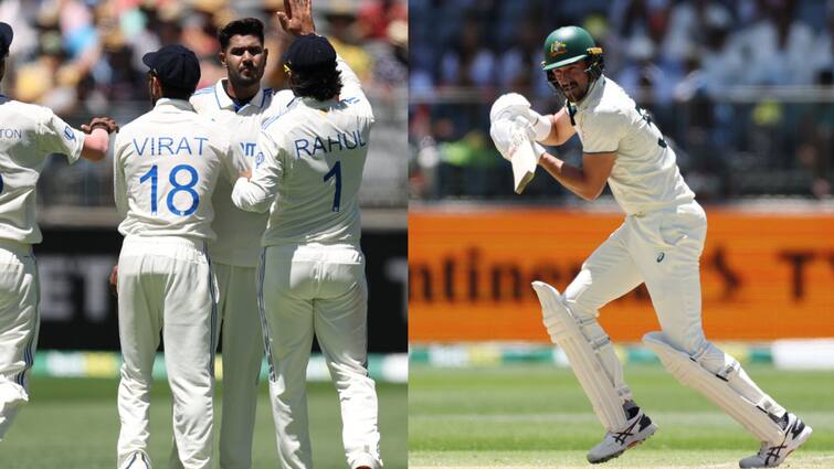 friendly banter between harshit rana and mitchell starc 1st test perth test Watch video : ”உன்னை விட வேகமா பந்து வீசுவேன்” கேட்டு வாங்கிய ஸ்டார்க், விக்கெட்டை வீழ்த்திய ராணா