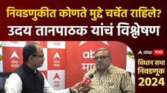 Maharashtra Election Result 2024 :निवडणुकीत कोणते मुद्दे चर्चेत राहिले?Uday Tanpathakयांचं विश्लेषण