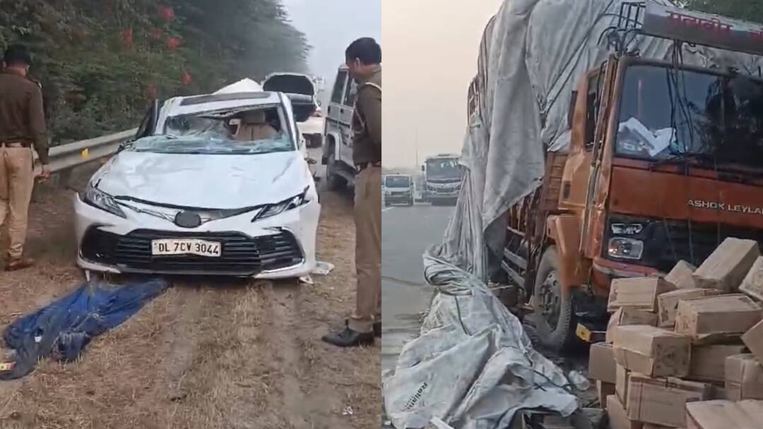 प्रेम मंदिर के संस्थापक कृपालु महाराज की बेटी की सड़क हादसे में मौत, दो बेटियों की हालत गंभीर Delhi NCR High speed canter wreaks havoc on Yamuna Expressway, 8 injured प्रेम मंदिर के संस्थापक कृपालु महाराज की बेटी की सड़क हादसे में मौत, दो बेटियों की हालत गंभीर