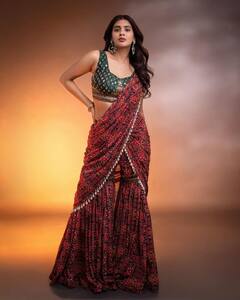 Hebah Patel: ప్యాంటు మీద చీర కట్టిన హెబ్బా... ఫోటోలో ఏముందబ్బా? అన్నట్టు ఆ డ్రస్ రేటెంతో తెలుసా?