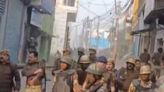 संभल में शाही जामा मस्जिद के सर्वे का विरोध, प्रदर्शनकारियों ने पुलिस पर किया पथराव