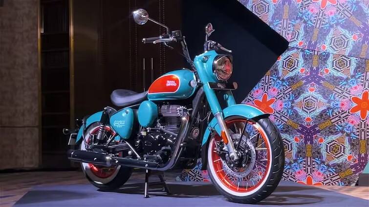 royal enfield launches royal enfield classic 350 come on november 23 with price and features Royal Enfield Goan Classic 350: વ્હાઇટ ટાયર... બૉબર સ્ટાઇલ, રૉયલ એનફિલ્ડની નવી બાઇકની ધાંસૂ એન્ટ્રી