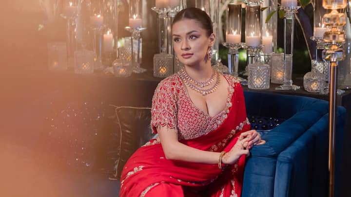 Avneet Kaur, the young and talented actress known for her impeccable fashion sense, recently took to Instagram to share a series of breathtaking pictures in a red saree.