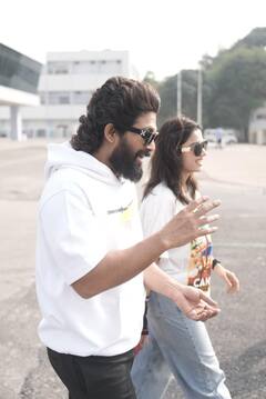 Pushpa 2 Chennai Event: ఎయిర్ పోర్టులో ఐకాన్ స్టార్ అండ్ నేషనల్ క్రష్... పుష్ప 2 చెన్నై ఈవెంట్ కోసం