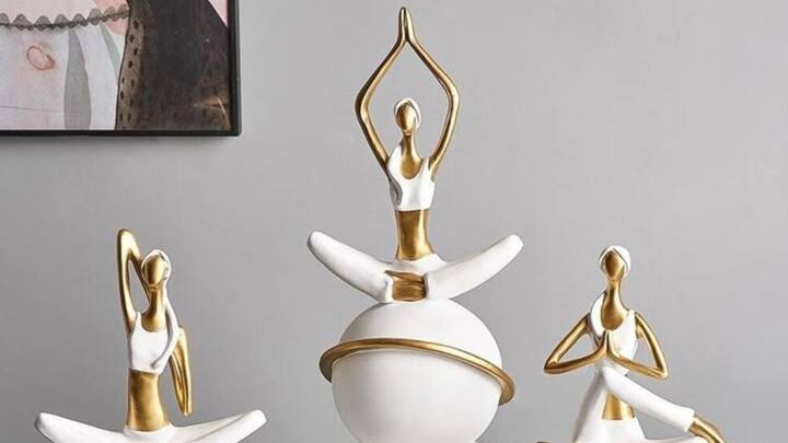 Get Inspired by Yoga: Incorporating yoga pose sculptures into your meditation nook is a wonderful way to bring inspiration and connection to your space. These small or large sculptures can serve as beautiful reminders of the balance and peace you aim to achieve through your practice. When you place figures in poses like lotus, tree, or warrior, they act as a visual cue for focus and mindfulness, encouraging you to align with your intentions during meditation or yoga. Choose pieces that resonate with you and reflect the kind of energy you want to bring into your space. (Image source: Pinterest/ april8431)