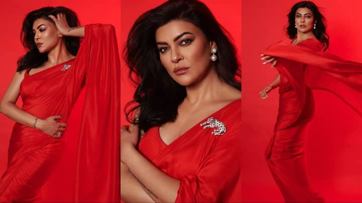 Sushmita Sen Red Saree Photos: बॉलीवुड की खूबसूरत एक्ट्रेस सुष्मिता सेन ने हाल ही में अपनी कुछ तस्वीरें फैंस के साथ शेयर की हैं. जो इस वक्त सोशल मीडिया पर छाई हुई हैं.