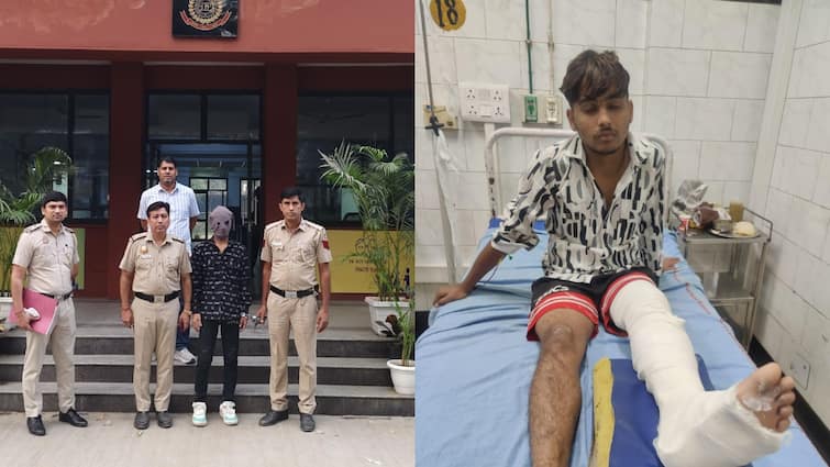 द्वारका के डाबड़ी में पुलिस और अपराधियों के बीच मुठभेड़, सद्दाम गौरी गैंग के 2 बदमाश गिरफ्तार