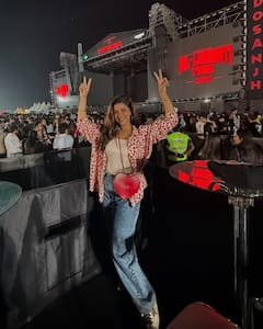 Nimrat Kaur Attends Diljit Dosanjh's Concert In Pune; Shares Photo Dump With Quirky Caption: 'Hona Ni Main Recover'