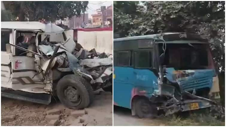 UP: 5 Killed, 4 Injured After Car Crashed Into Parked Bus In Hardoi