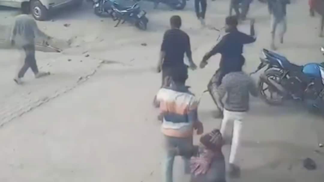 Sambhal Violence First CCTV Footage Showing Rioters Pelting Stones During Clash shahi jama masjid Surfaces video Sambhal Violence: First CCTV Footage Showing Rioters Pelting Stones During Clash Surfaces — WATCH