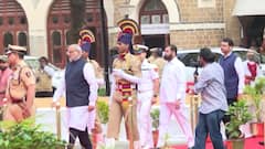 Eknath Shinde: 'मुख्यमंत्री' म्हणून एकनाथ शिंदेंचा शेवटचा शासकीय सोहळा, फडणवीस-अजितदादाही सोबतीला