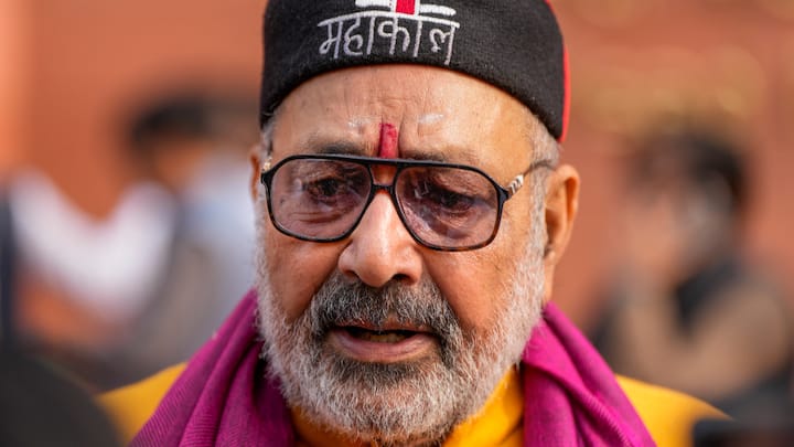 Minister of State Giriraj Singh on the first day of the Winter session of Parliament. (Photo: PTI)