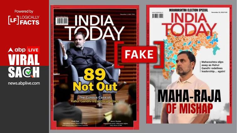 Fact Check: India Today Magazine Covers Blaming Rahul Gandhi For Maharashtra Loss Are Fake