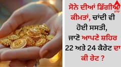 ਸੋਨੇ ਦੀਆਂ ਡਿੱਗੀਆਂ ਕੀਮਤਾਂ, ਚਾਂਦੀ ਵੀ ਹੋਈ ਸਸਤੀ, ਜਾਣੋ ਆਪਣੇ ਸ਼ਹਿਰ 22 ਅਤੇ 24 ਕੈਰੇਟ ਦਾ ਕੀ ਰੇਟ ?