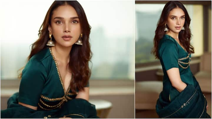 Aditi Rao Hydari Latest Photos : అదితీ రావు తన లేటెస్ట్ ఫోటోలను ఇన్​స్టాలో షేర్ చేసింది. గ్రీన్ కలర్ డ్రెస్​లో అదితీ చాలా అందంగా కనిపించింది.