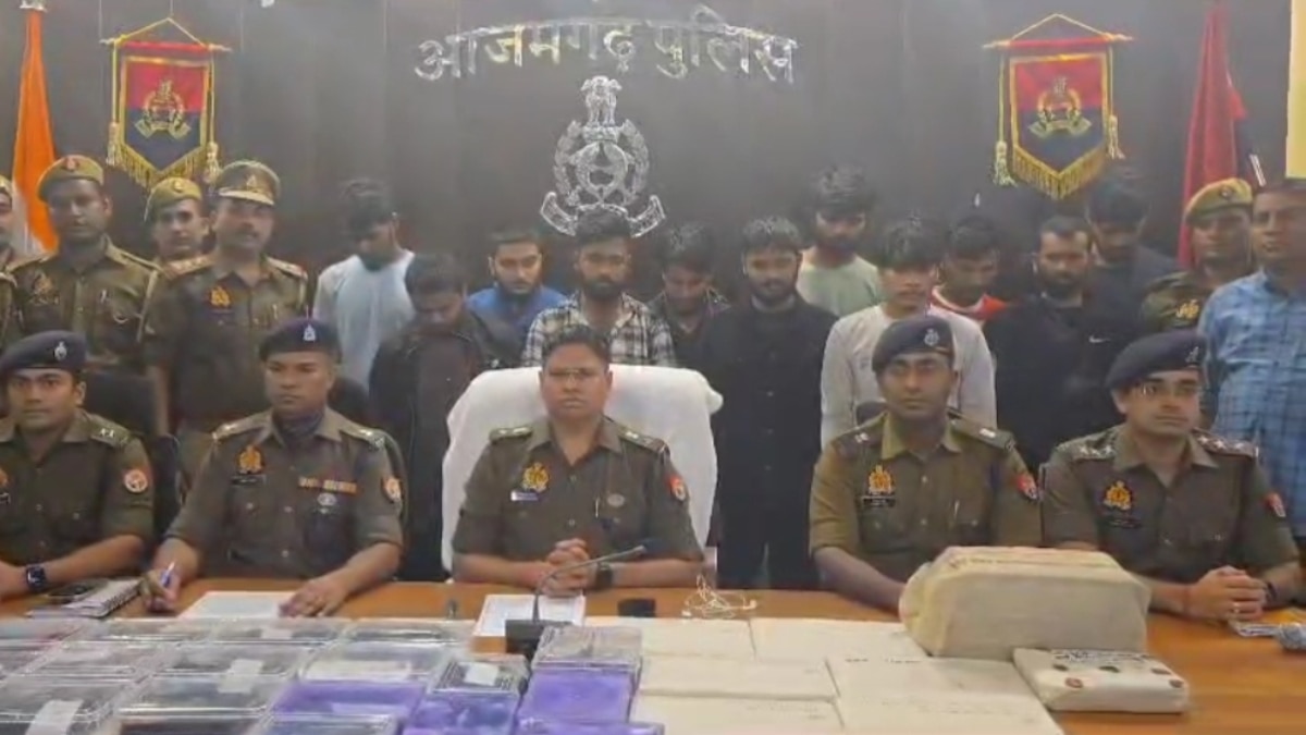 आजमगढ़ पुलिस की बड़ी कार्रवाई, 190 करोड़ की साइबर ठगी का पर्दाफाश, 11 आरोपी गिरफ्तार