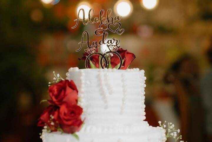 A white dreamy affair of a roka ceremony that gives the perfect wedding vibe. This is what Aadar Jain and Alekha Advani's roka ceremony was like.