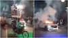 Man's Firecracker Stunt Atop Car Goes Horribly Wrong As Vehicle Goes Up In Flames In Few Seconds — WATCH