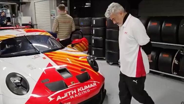 watch Ajith Kumar racing car Porsche 992 GT3 Cup  for 24H Series Dubai Ajith Kumar : அஜித் ரேஸில் ஓட்டப்போகும்  கார் இதுதான்... சும்மா நெருப்பு மாதிரி இருக்கே