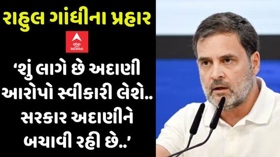 Rahul Gandhi : ‘શું લાગે છે અદાણી આરોપો સ્વીકારી લેશે.. સરકાર અદાણીને બચાવી રહી છે..’