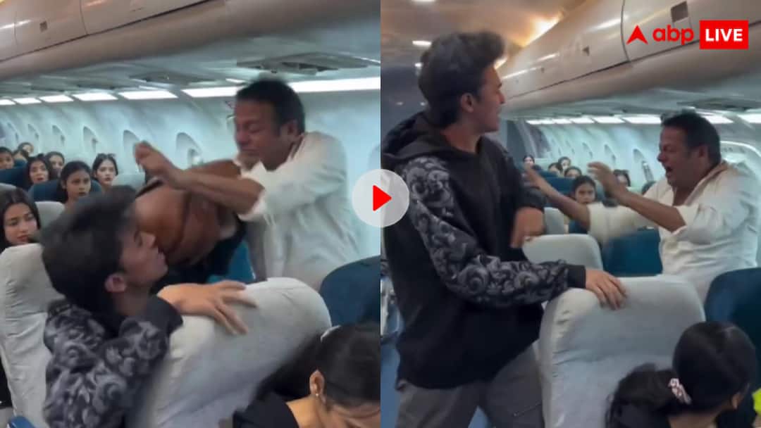 Deepak Kalal got into a fight with a co passenger in the flight video goes viral राखी सावंत के बाद अब दीपक कलाल का फ्लाइट में दूसरा बवाल, साथी पैसेंजर के साथ हाथापाई का वीडियो वायरल