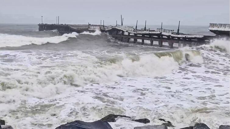 Severe Waves Wash Buoy Ashore at Marina Beach; Tamil Nadu Prepares for Cyclone Fengal