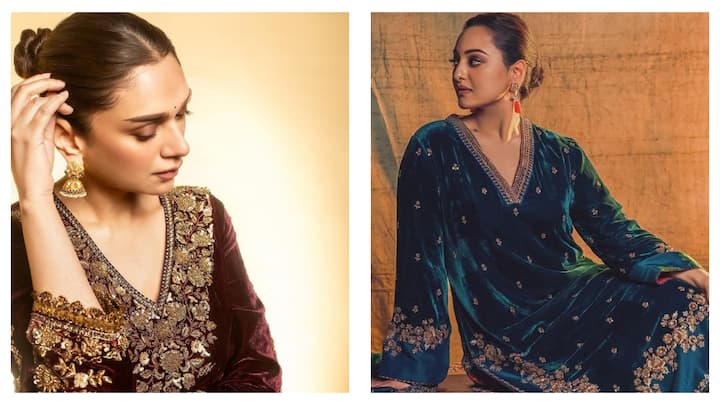 Embrace the charm of velvet this winter wedding season with stunning outfit ideas inspired by Bollywood's leading ladies.