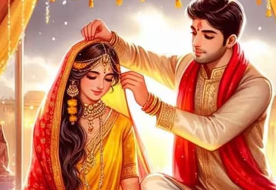 લગ્નમાં દુલ્હન તેમજ વરના હાથ પર મહેંદી લગાવવામાં આવે છે અને આજકાલ વરરાજા પણ તેમના હાથ પર મહેંદી સાથે તેમની પત્નીનું નામ લખવા લાગ્યા છે, જે તમારા પ્રેમ, સંવાદિતા અને મજબૂત સંબંધનું પ્રતિક છે. તે પતિ-પત્ની વચ્ચે સમર્પણની લાગણી પણ દર્શાવે છે.