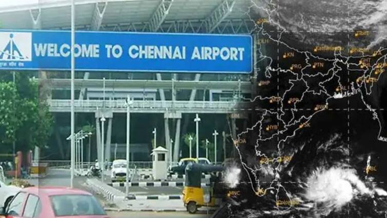 Chennai Airport New announcement for Flight timing and Cyclone warning விமானப் பயணிகள் கவனத்திற்கு! விடாது பெய்யப்போகும் மழை! விமான நிலையம் வெளியிட்ட முக்கிய அறிவிப்பு