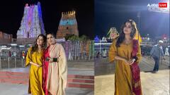 बेटी राशा संग रवीना टंडन पहुंची मल्लिकार्जुन मंदिर, डेब्यू फिल्म रिलीज से पहले लिया महादेव का आशीर्वाद