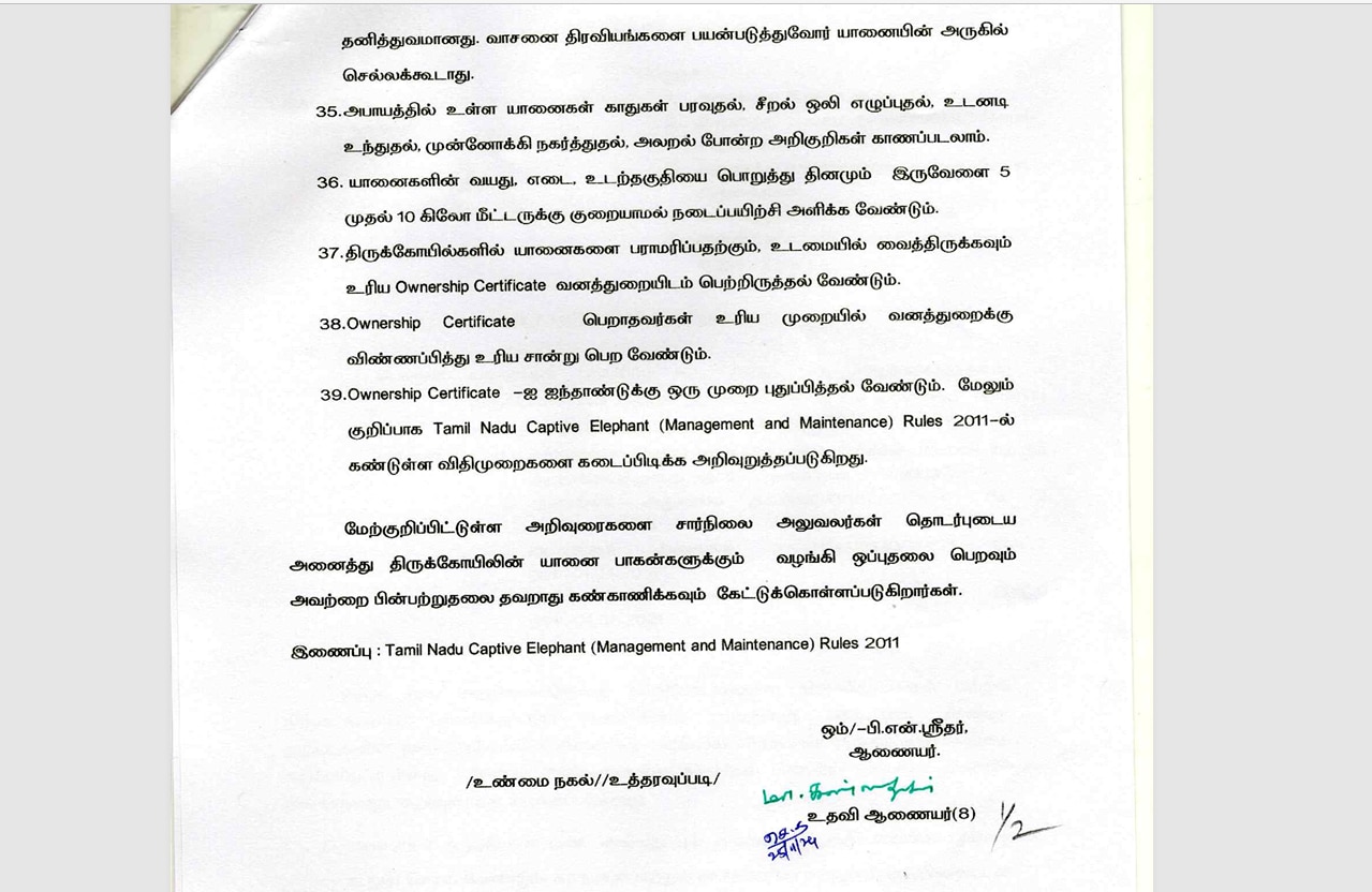 இனி கோயில் யானையிடம் ஆசிர்வாதம் பெறமுடியாது.!பக்தர்களுக்கு கடும் கட்டுப்பாடுகள்! 39 உத்தரவுகள்.!